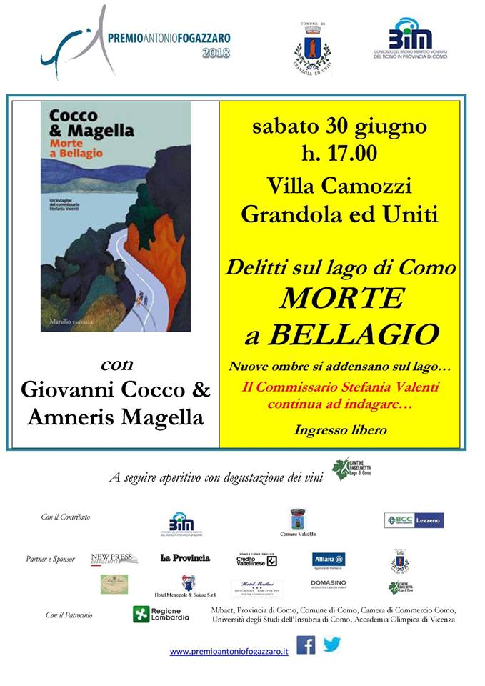 A Villa Camozzi si parla del giallo “Morte a Bellagio” di Cocco e Magella