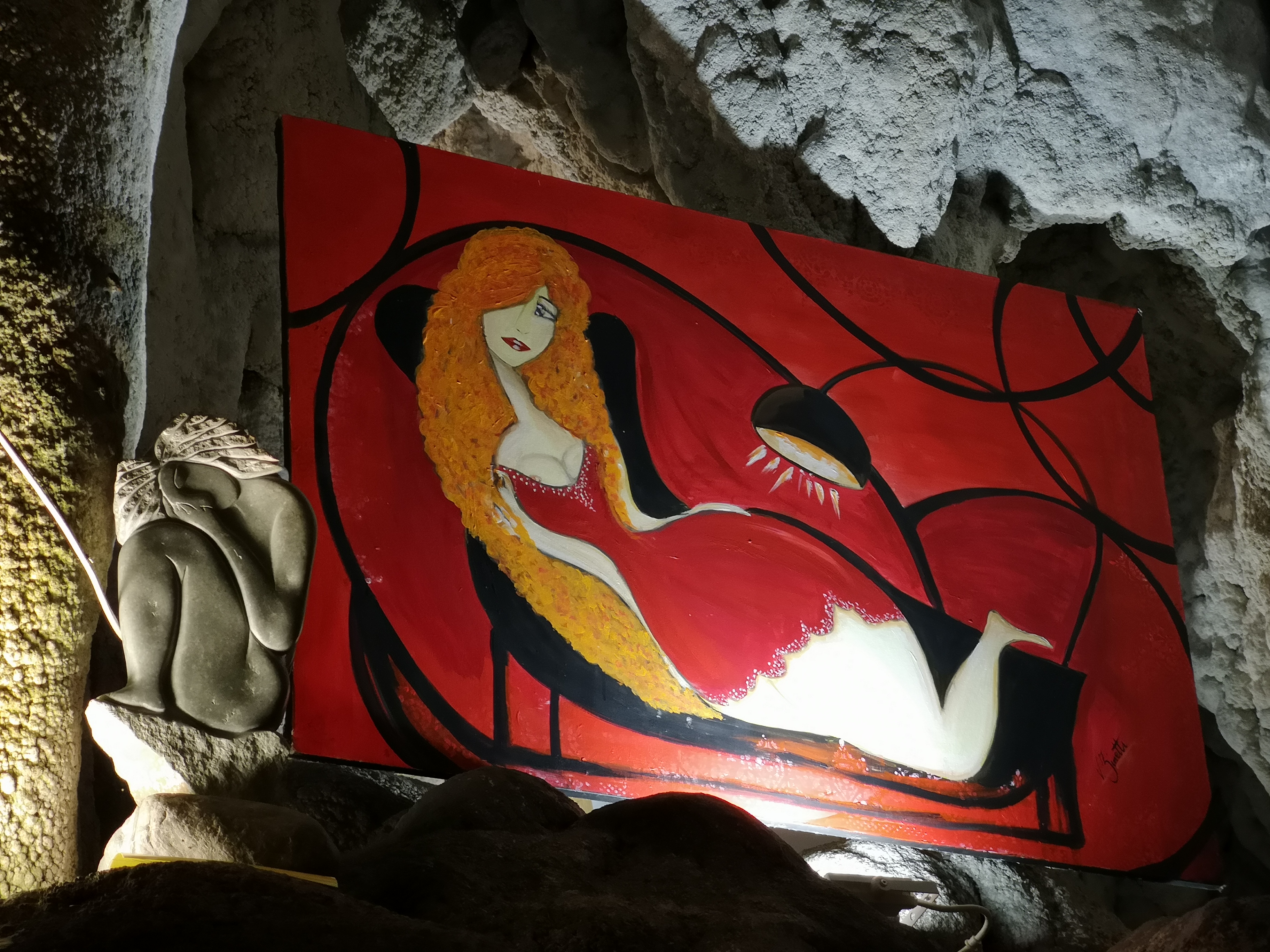 Vilma Zinetti e la sua arte alle Grotte di Rescia