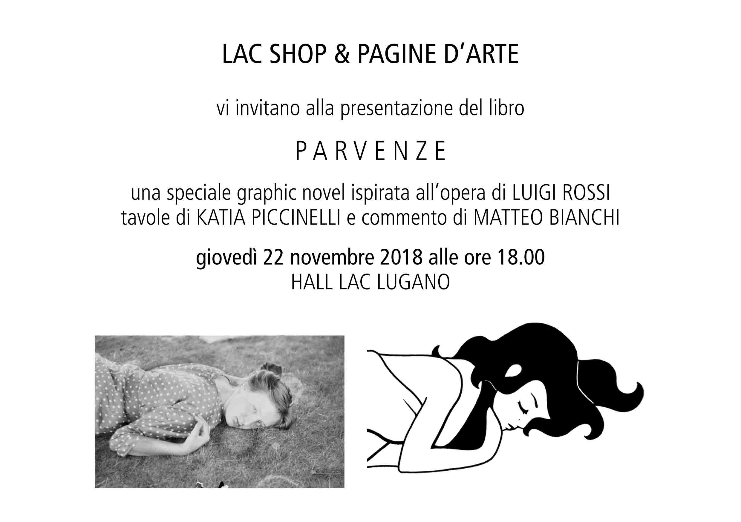 Parvenze Graphic Novel presentata a Lugano