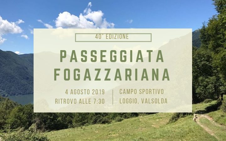 Passeggiata Fogazzariana 2019: la 40esima edizione