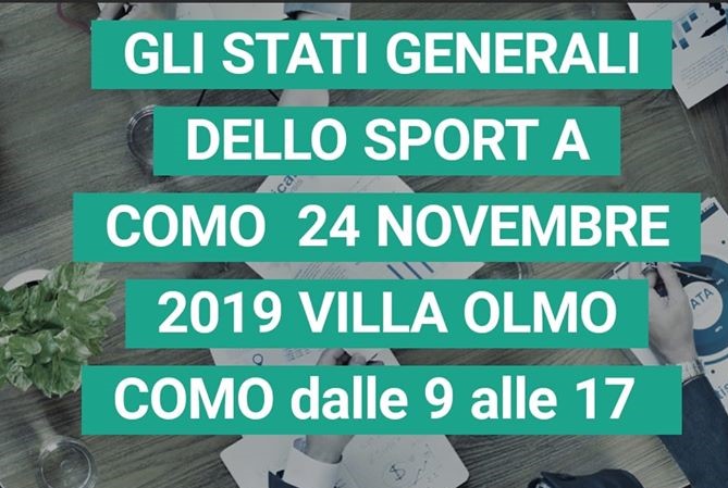 Stati Generali dello Sport Comasco: a Villa Olmo il 24 novembre