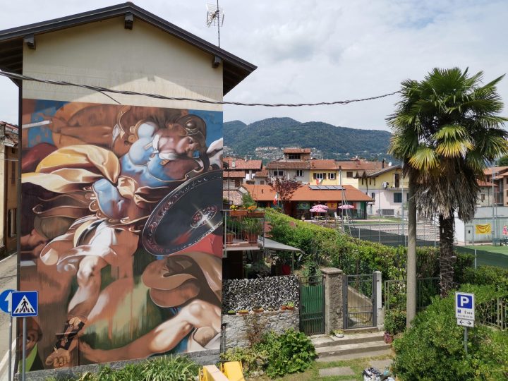 Lavena Ponte Tresa: il murales di Ravo, omaggio al Morazzone