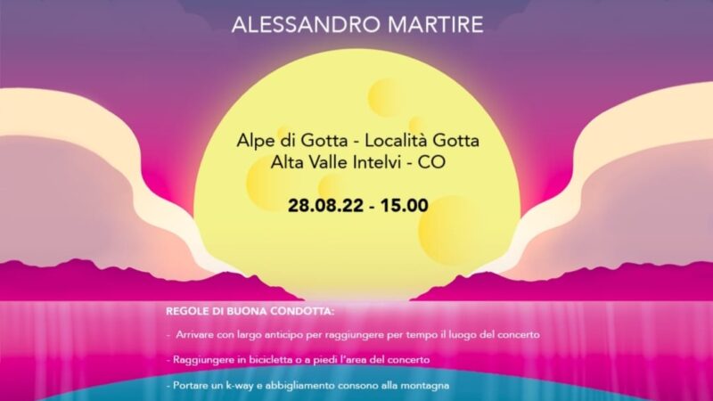 Outdoor Mountain Concert: il 28 agosto in Valle Intelvi