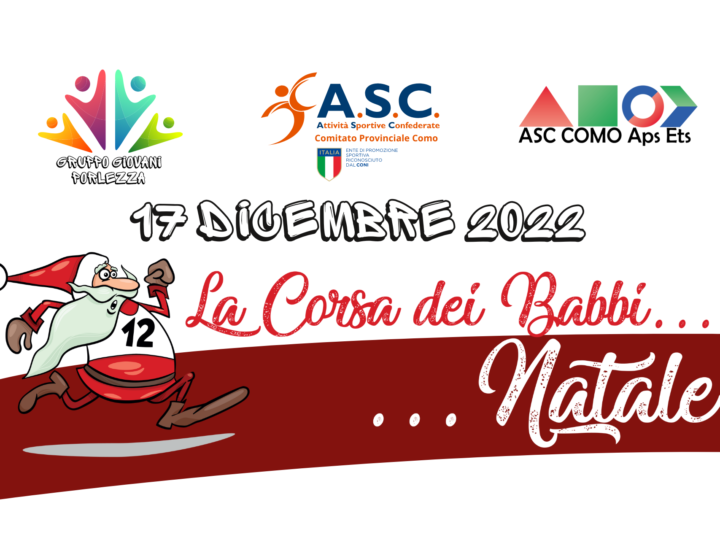 La Corsa dei Babbi Natale 2022. Seconda edizione il 17 dicembre