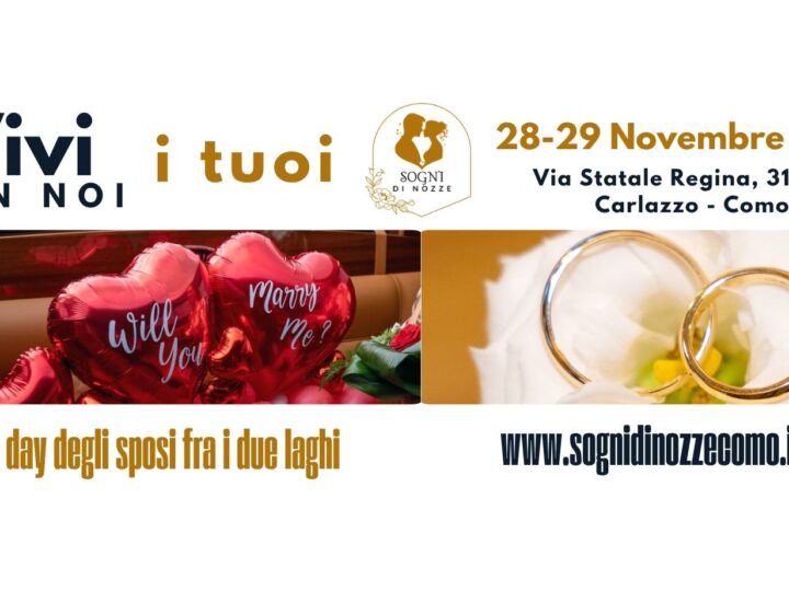 Sogni di Nozze 2026: a Carlazzo un weekend per i futuri sposi e le eccellenze del territorio